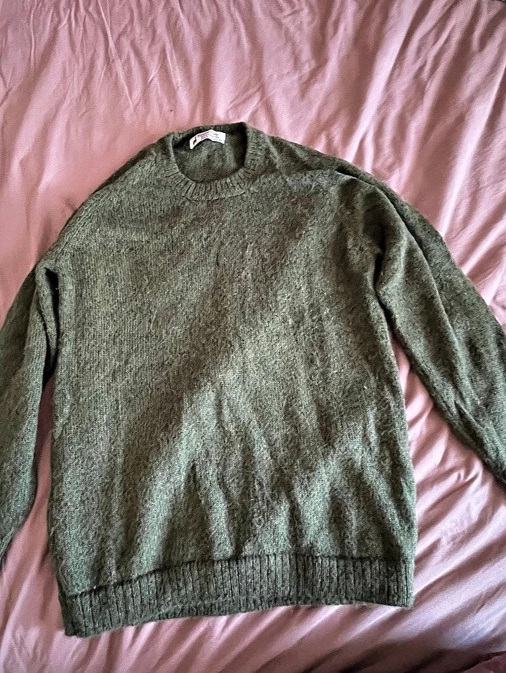 Tejidos Ruby Crewneck Alpaca Sweater in Green Like New